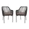 Flash Furniture Set of 2 Black All-Weather Woven Patio Chairs, 2PK SDA-AD892006-BK-2-GG - alternate 8